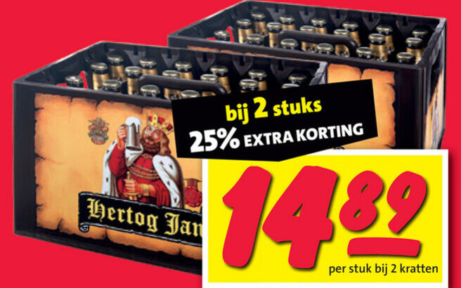 Hertog Jan   krat bier folder aanbieding bij  Nettorama - details
