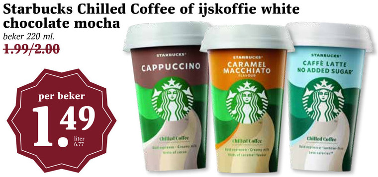 Starbucks   ijskoffie folder aanbieding bij  Boons&nbsp;Markt - details
