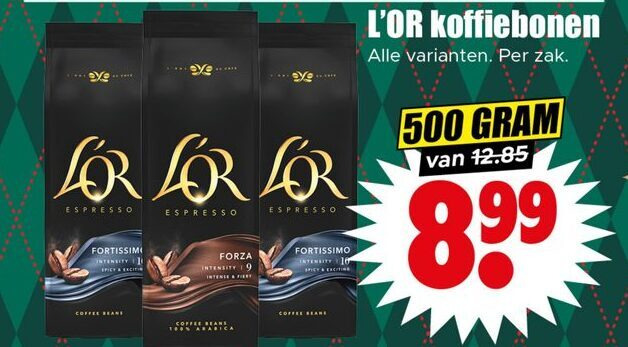 Douwe Egberts L Or   koffiebonen folder aanbieding bij  Dirk - details
