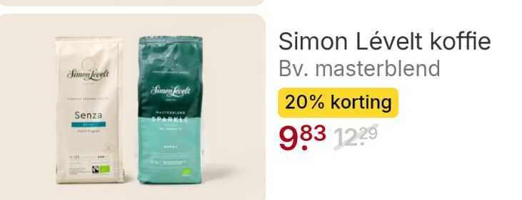 Simon Levelt   koffie, koffiebonen folder aanbieding bij  Picnic - details