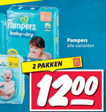 Pampers   luiers, luierbroekjes folder aanbieding bij  Nettorama - details