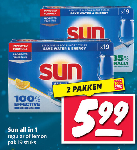 Sun   vaatwasmiddel folder aanbieding bij  Nettorama - details