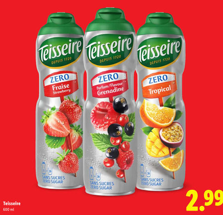 Teisseire   limonadesiroop folder aanbieding bij  Lidl - details