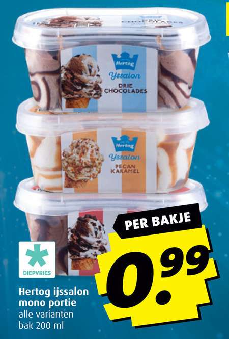 Hertog   ijsbekers folder aanbieding bij  Boni - details