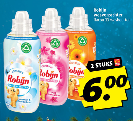 Robijn   wasverzachter folder aanbieding bij  Boni - details