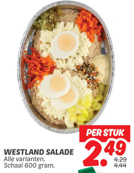 Westland   saladeschotel folder aanbieding bij  Dekamarkt - details