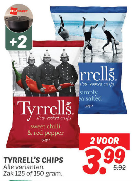 Tyrells   chips folder aanbieding bij  Dekamarkt - details
