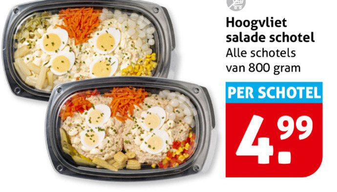 Hoogvliet Huismerk   saladeschotel folder aanbieding bij  Hoogvliet - details