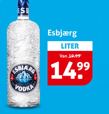 Esbjaerg   wodka folder aanbieding bij  Hoogvliet - details