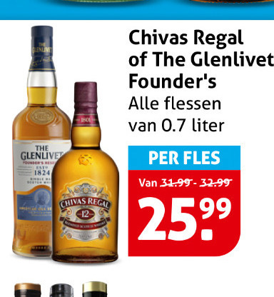 Chivas Regal   whisky folder aanbieding bij  Hoogvliet - details