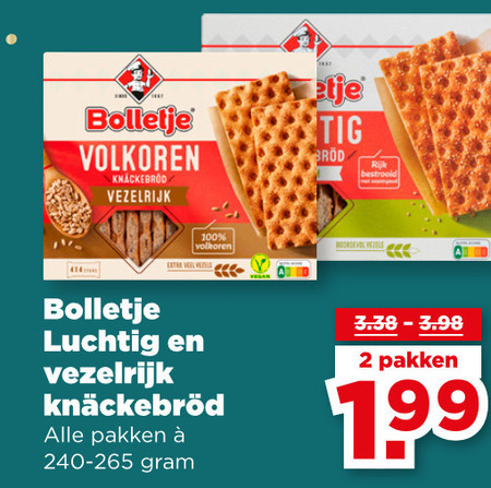 Bolletje   knackebrod folder aanbieding bij  Plus - details