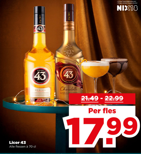 Licor 43   likeur folder aanbieding bij  Plus - details