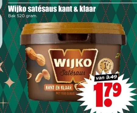 Wijko   satesaus folder aanbieding bij  Dirk - details