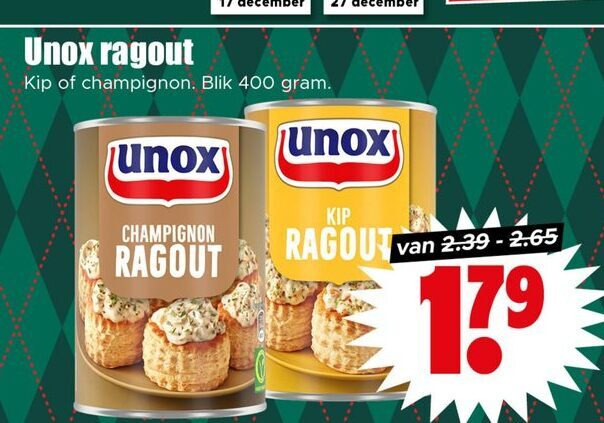 Unox   ragout folder aanbieding bij  Dirk - details