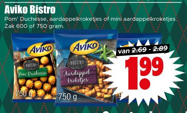 Aviko   aardappelkroketjes, aardappelproduct folder aanbieding bij  Dirk - details