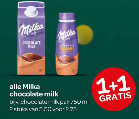Milka   chocolademelk folder aanbieding bij  Spar - details