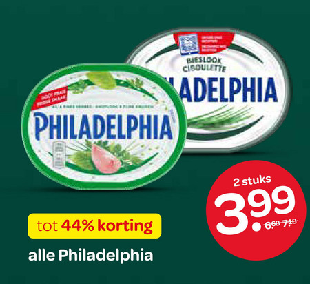 Philadelphia   zuivelspread folder aanbieding bij  Spar - details