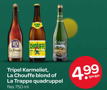 La Chouffe   speciaalbier folder aanbieding bij  Spar - details