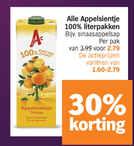 Appelsientje   fruitdrank folder aanbieding bij  Albert&nbsp;Heijn - details