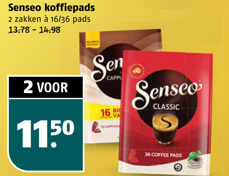 Douwe Egberts Senseo   koffiepad folder aanbieding bij  Poiesz - details