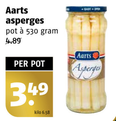 Aarts   asperges folder aanbieding bij  Poiesz - details