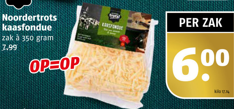 Noordertrots   kaasfondue folder aanbieding bij  Poiesz - details