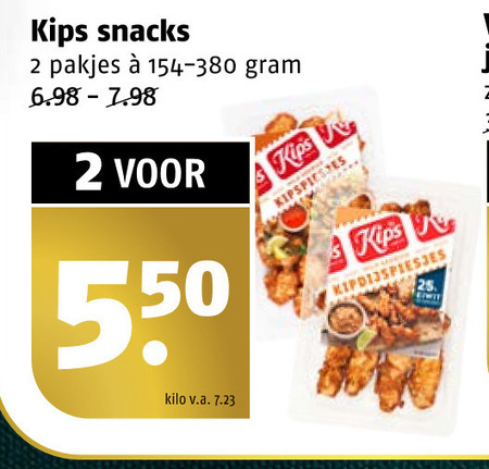 Kips   snack folder aanbieding bij  Poiesz - details