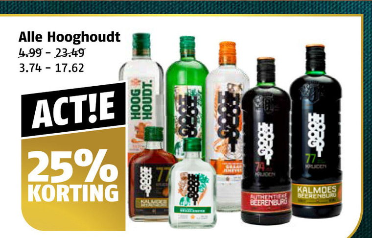 Hooghoudt   jenever, berenburg folder aanbieding bij  Poiesz - details