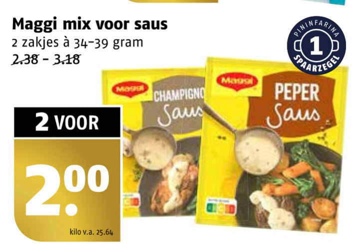 Maggi   saus folder aanbieding bij  Poiesz - details