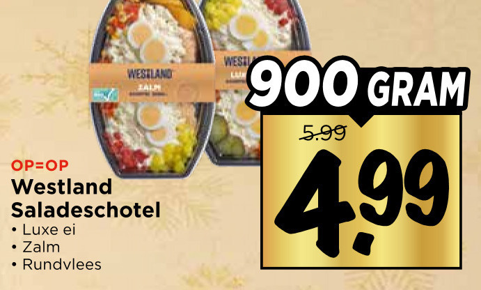 Westland   saladeschotel folder aanbieding bij  Vomar - details