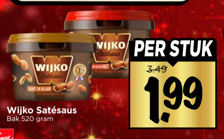Wijko   satesaus folder aanbieding bij  Vomar - details