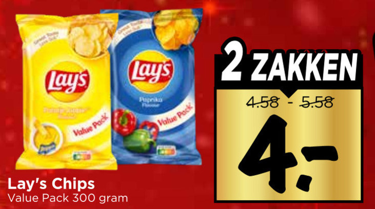 Lays   chips folder aanbieding bij  Vomar - details