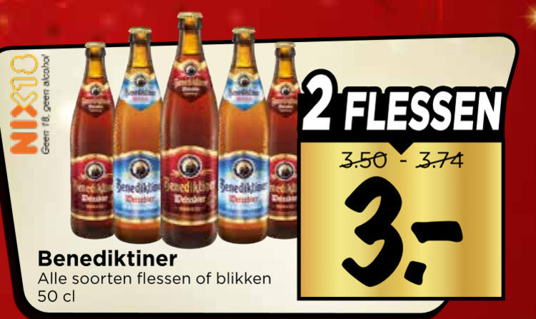 Benediktiner   speciaalbier folder aanbieding bij  Vomar - details