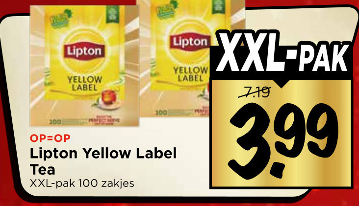 Lipton   thee folder aanbieding bij  Vomar - details