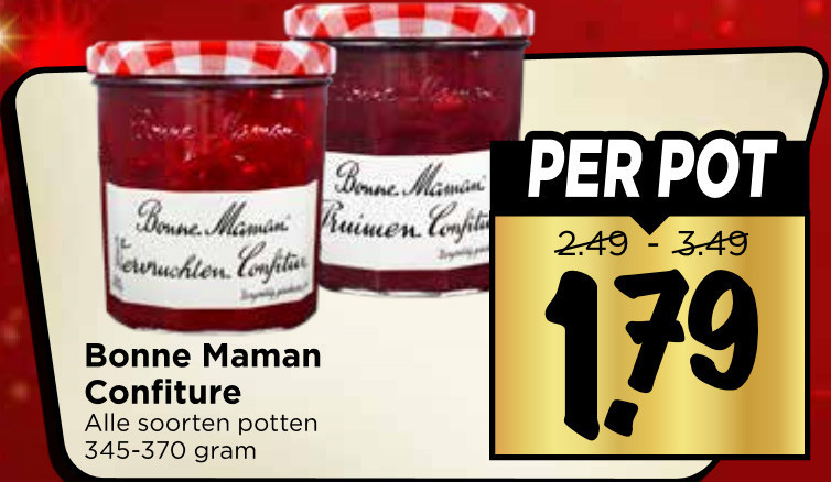 Bonne Maman   jam folder aanbieding bij  Vomar - details