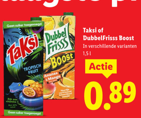 Taksi   fruitdrank folder aanbieding bij  Lidl - details