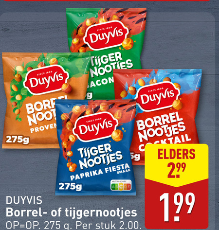 Duyvis   borrelnootjes folder aanbieding bij  Aldi - details