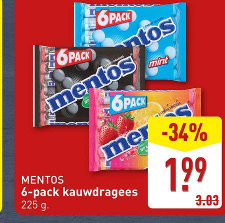 Mentos   snoep folder aanbieding bij  Aldi - details