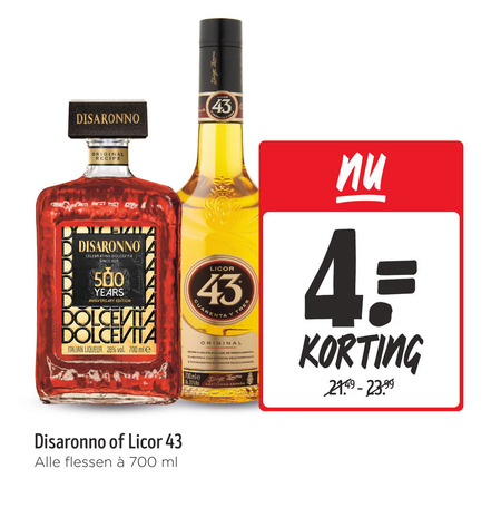 Licor 43   amaretto, likeur folder aanbieding bij  Jumbo - details
