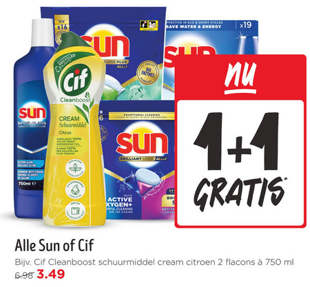 Sun   vaatwasmiddel, spoelglans folder aanbieding bij  Jumbo - details
