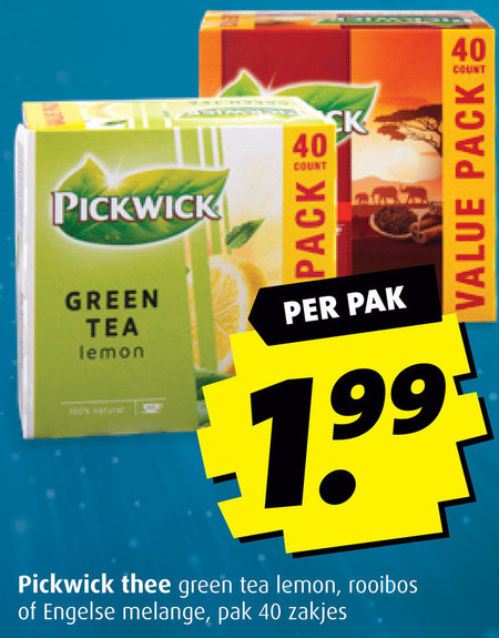 Pickwick   thee folder aanbieding bij  Boni - details