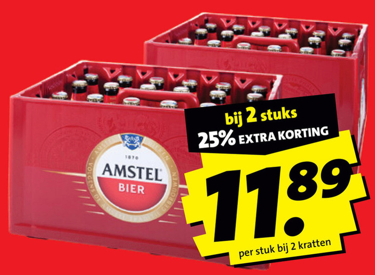 Amstel   krat bier folder aanbieding bij  Boni - details