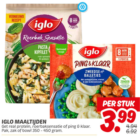 Iglo   diepvriesmaaltijd folder aanbieding bij  Dekamarkt - details