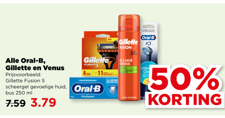 Gillette    folder aanbieding bij   - details