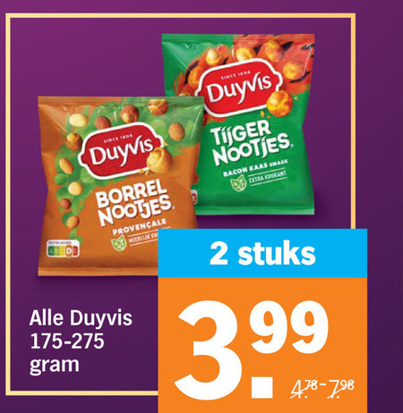 Duyvis   borrelnootjes folder aanbieding bij  Albert&nbsp;Heijn - details