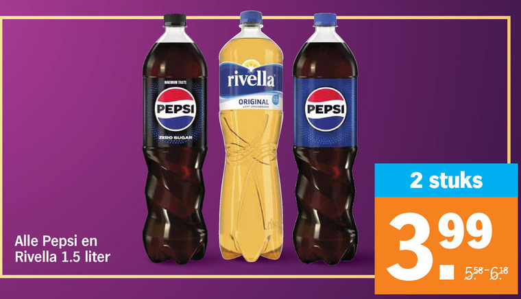 Pepsi   frisdrank, cola folder aanbieding bij  Albert&nbsp;Heijn - details