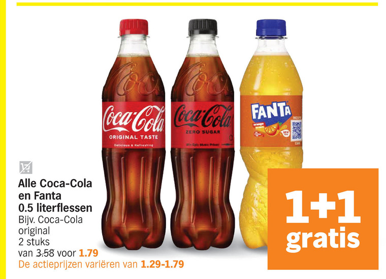 Fanta   cola, frisdrank folder aanbieding bij  Albert&nbsp;Heijn - details
