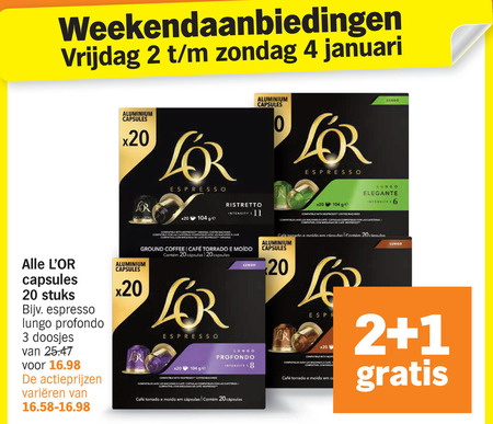 Douwe Egberts L Or   koffiecups folder aanbieding bij  Albert&nbsp;Heijn - details
