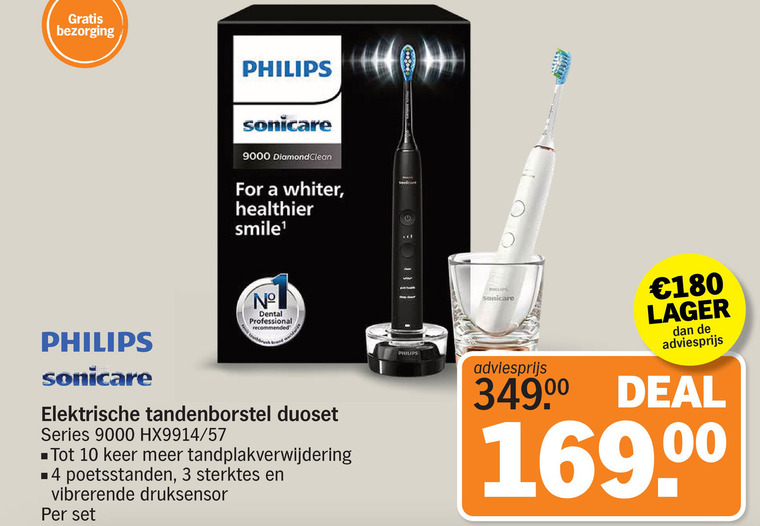 Philips   electrische tandenborstel folder aanbieding bij  Albert&nbsp;Heijn - details