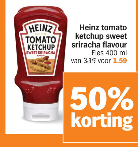 Heinz   tomatenketchup folder aanbieding bij  Albert&nbsp;Heijn - details